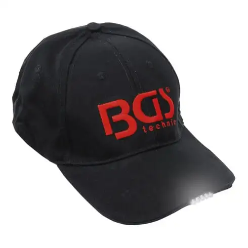 Casquette de baseball BGS avec lumière LED
