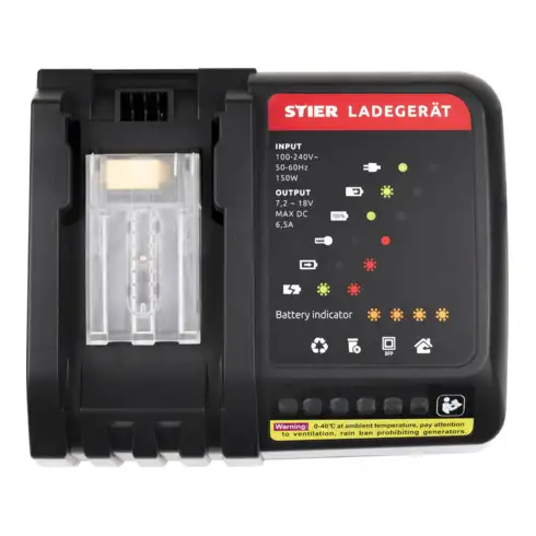 Chargeur sans fil STIER pour batteries Makita 14,4 Ah - 18 V