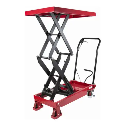 Chariot à doubles ciseaux à plate-forme élévatrice STIER 350 kg