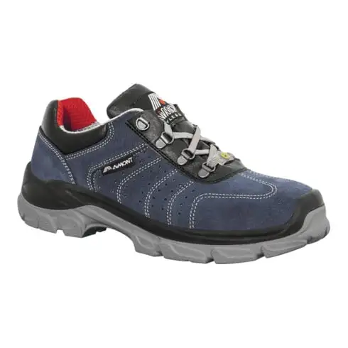 Chaussure de sécurité Arco T. 45 bleu cuir velours perforé S1 SRC ESD EN ISO 203