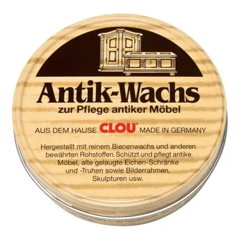 Cire antique solide naturel 200 ml boîte en fer blanc CLOU