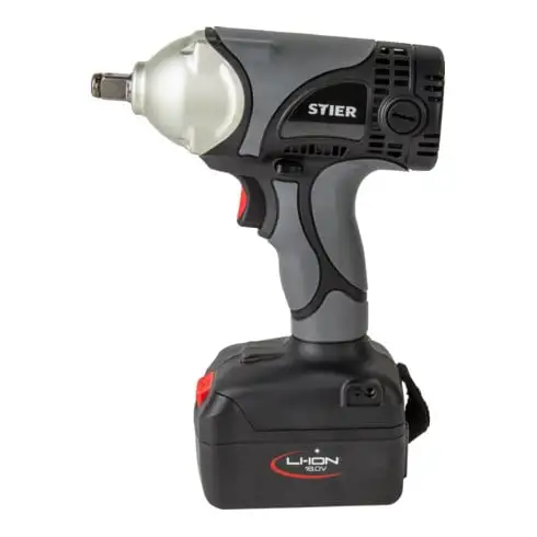 Clé à chocs sans fil STIER SAS-400 1/2" 18 V 4,0 Ah avec batterie et chargeur