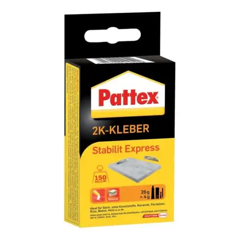 Colle méthacrylate bi-composant Stabilit Express 80 g marron tube PATTEX