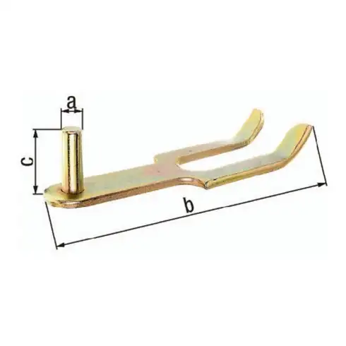 Colliers de serrage pour mur en 16x193mm TZN GAH