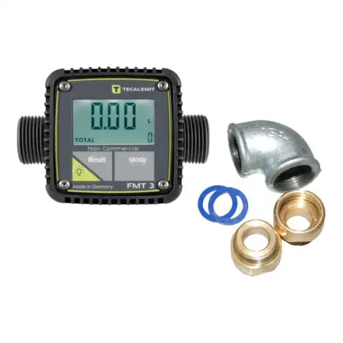 Compteur Bauer Südlohn FMT 3 avec affichage numérique et raccords tournants