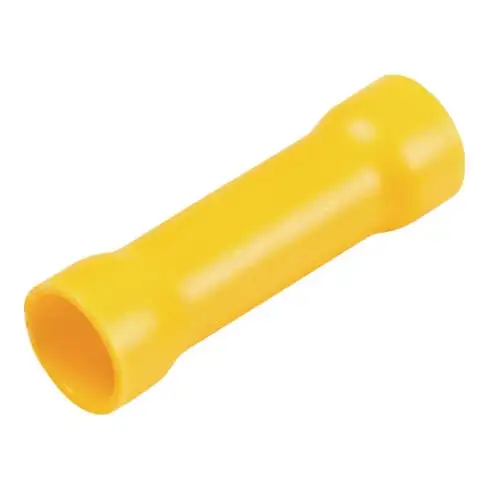 Connecteurs droits 4,0 - 6,0 mm² L. totale 25 mm jaune 100un./sachet