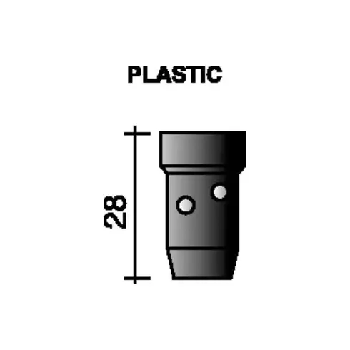 Distributeur de gaz noir 28 mm pour ERGOPLUS 400/501 TRAFIMET