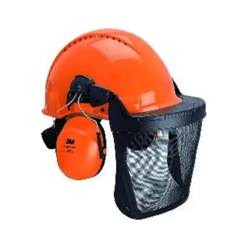Ensemble casque 3M PELTOR G3000 Forst orange
