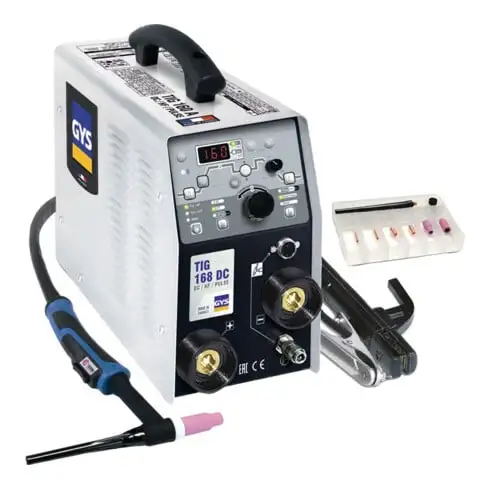 Équipement de soudage GYS TIG 168 DC HF avec accessoires