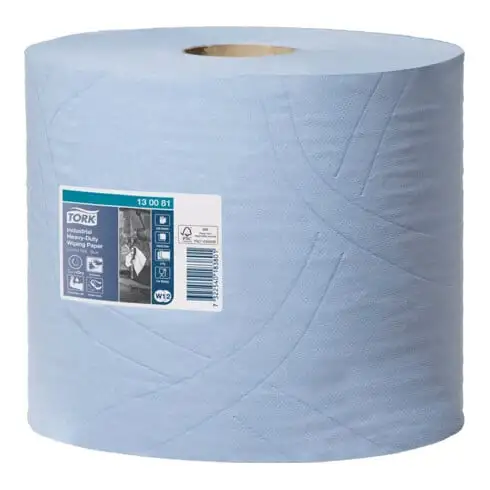 Essuie-tout TORK 130081 L340xl235env. mm 3 couches, imprimé bleu Rouleau TORK
