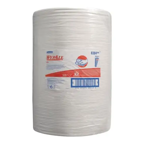 Essuie-tout WYPALL X 70 8384 L380xl420env. mm 1 couche, perforé, gaufré blanc Ro