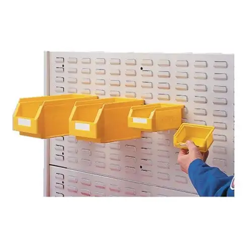 Étiquette blanc avec film adapté à boîtes de rangement ouv. 7 100un./sachet