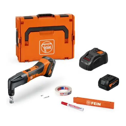 FEIN Grignoteuse sans fil jusqu'à 1,6 mm ABLK 18 1.6 E AS Set 2x 5 Ah