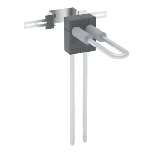 Geberit Boîte de raccordement PushFit type L d 16 mm, avec plaque de fixation, pour pression ou chauffage