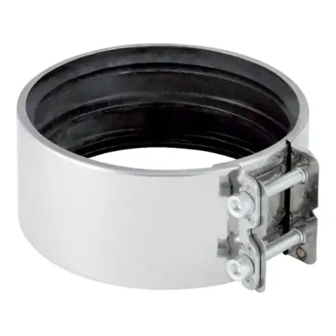 Geberit connecteur de serrage DN 90, 89-90/89-90 mm, acier inoxydable
