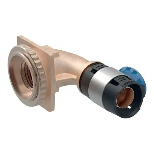 Geberit Coude de raccordement FlowFit d 20 mm x Rp 1/2, 90°, pour réservoir encastré