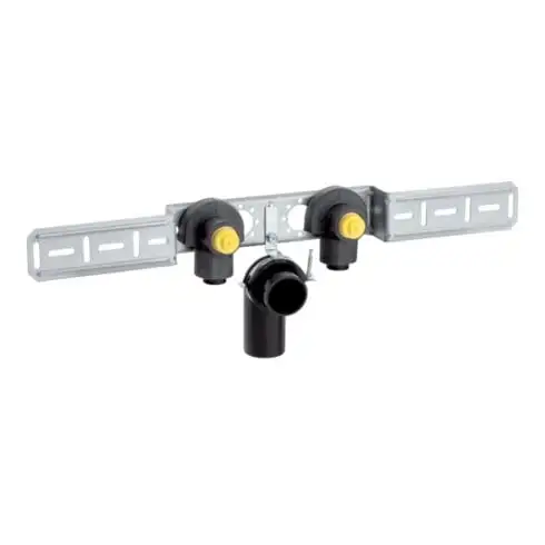 Geberit Coude de raccordement PushFit 20mmxRp 1/2, 90°, monté, 2 voies, 52mm, MS