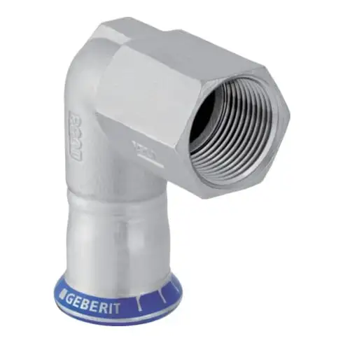 Geberit coude de transition Mapress 15 mm x Rp 1/2 F, inox, 90°, sans plomb