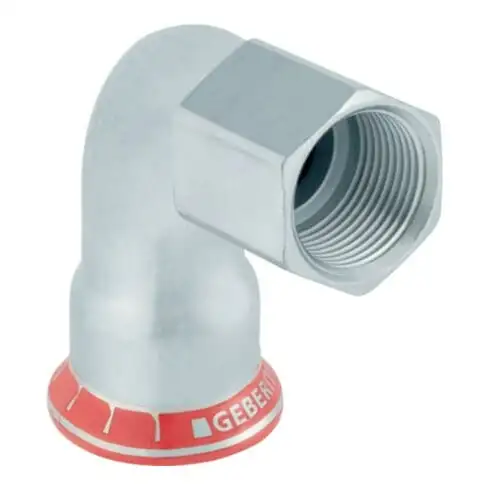 Geberit coude de transition Mapress acier C d 22xRp 1/2, 90°, femelle, zingué extérieur