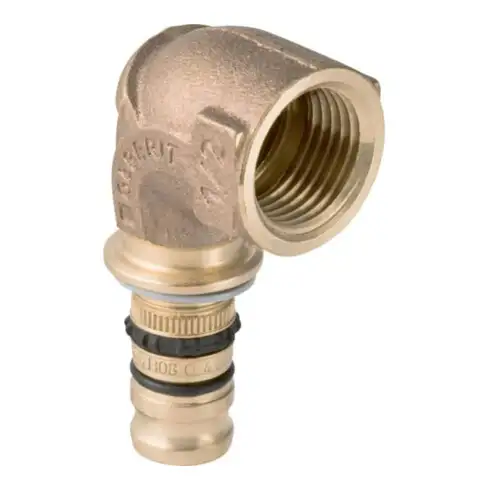 Geberit coude de transition Mepla d=16mmxRp 3/4, 90°, avec filetage femelle, laiton rouge