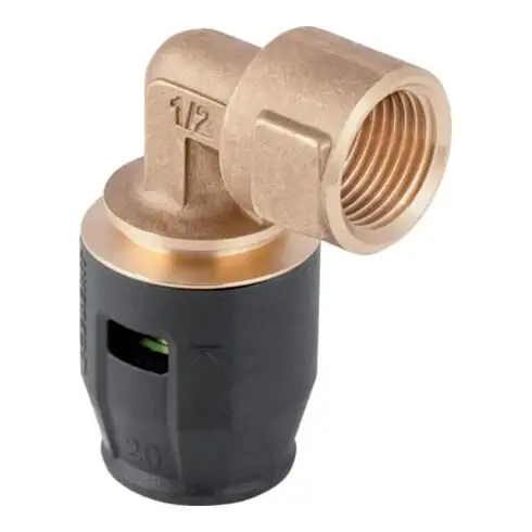 Geberit coude de transition PushFit d 25 mm x Rp 3/4, 90°, femelle, bronze rouge