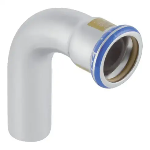 Geberit Coude gaz Mapress 90G, avec embout insérable, acier inox, d= 42 mm