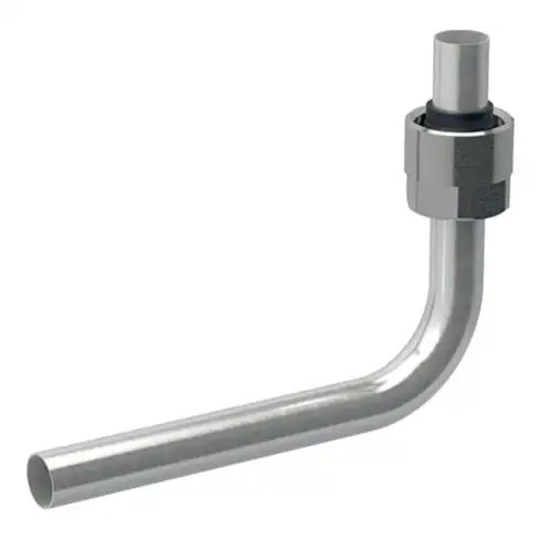 Geberit Coude métallique 15 mm, 90°, raccord Eurocylindre G 3/4, Cu