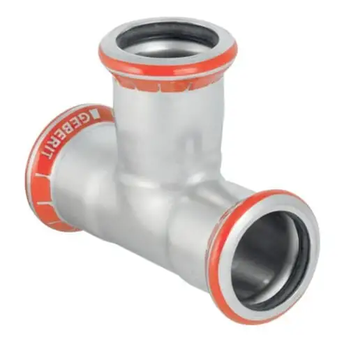 Geberit Té Mapress acier C d= 12 mm, égal, zingué extérieur