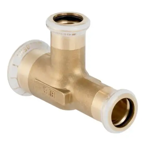 Geberit Té Mapress acier C d= 15x12x12mm, réduit, laiton