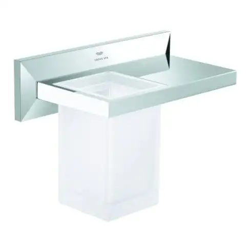 Grohe Allure Brilliant étagère avec verre à rincer, chrome