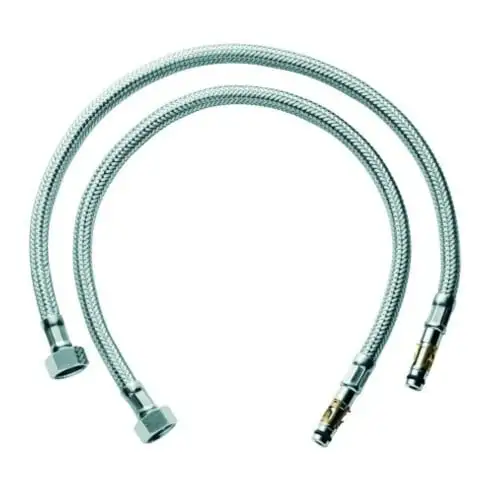 Grohe Tuyau de pression 45484 3/8" x 484mm 2 pièces chrome