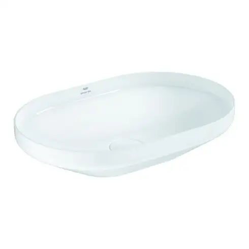 Grohe Vasque à poser 60 cm, ovale, sans robinet, sortie dessus, blanc alpin