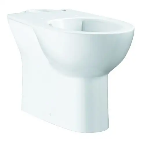 Grohe WC sur pied combinaison Bau céramique sans rebord, sortie verticale, blanc alpin