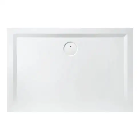 Hoesch Solique Bac à douche en minéral Muna 110x90x3 cm, blanc mat