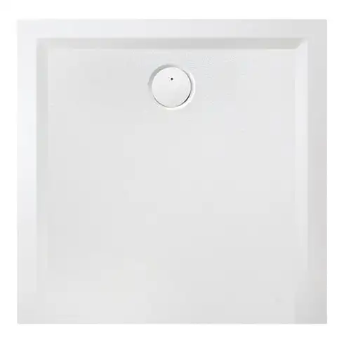 Hoesch Solique Muna receveur de douche en minéral 75x75x3 cm, gris télé, antidérapant