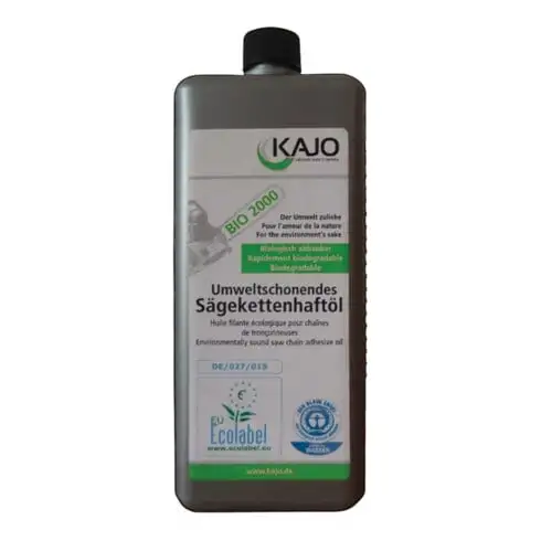 Huile à chaîne de tronçonneuse BIO 2000 76 mm²/s (à 40degr.C) 1 l KAJO