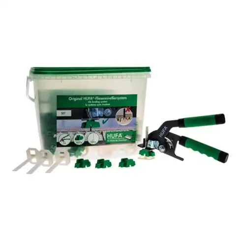 Jeu de démarrage de système de nivell. HUFA avec pince de nivellement pour carre
