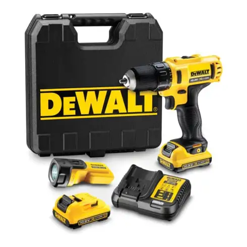 Jeu de tournevis sans fil DEWALT 10,8 V/2 Ah+lampe DCD710D2F-QW
