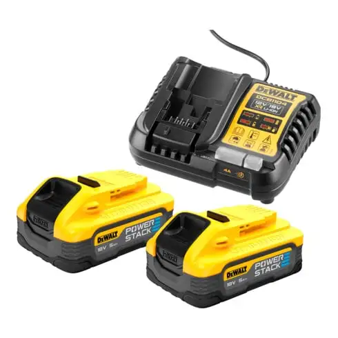 Kit batterie DEWALT (2x 18V/5Ah PS plus DCB1104)