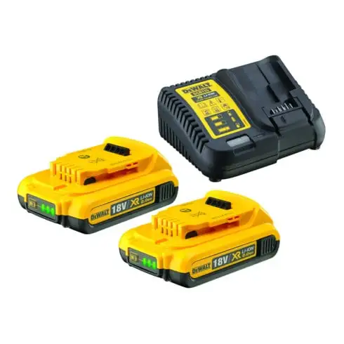 Kit d'accumulateurs DEWALT (2 x 18 V / 2 Ah plus DCB 115) DCB115D2-QW