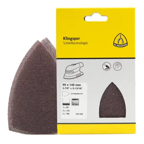 Kit de fers à repasser à grille Klingspor AN 400, 99 x 148 mm