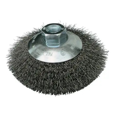 Brosse conique Klingspor, 115 mm, filet M 14 0,3 acier