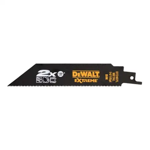 Lame de scie alternative DEWALT BIM métal 152 mmk DT2407L-QZ
