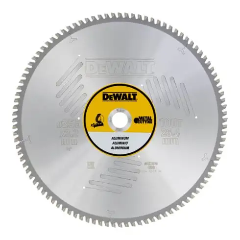 Lame de scie circulaire DEWALT fixe 355/25,4 mm 100TFZ DT1917-QZ