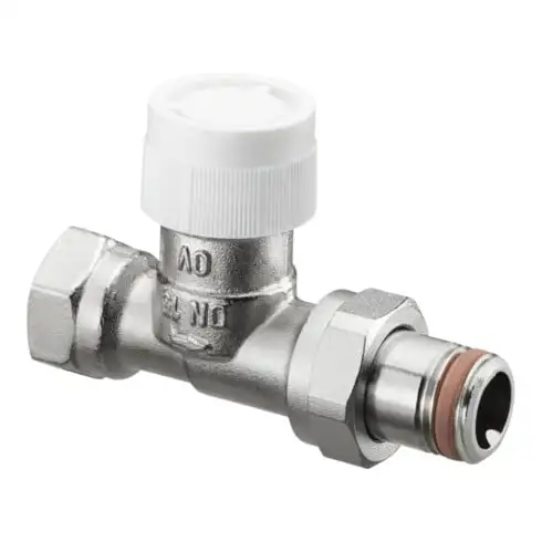 Oventrop Robinet thermostatique série AV 9 DN 15, DG, MS nickelé, auto-étanche