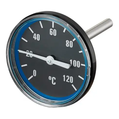 Oventrop Thermomètre pour Regumat-180 DN 25, bleu