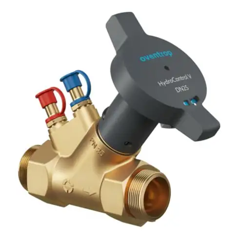 Oventrop Vanne d'équilibrage Hydrocontrol V DN 32, PN 16, 2x Mâle, Laiton