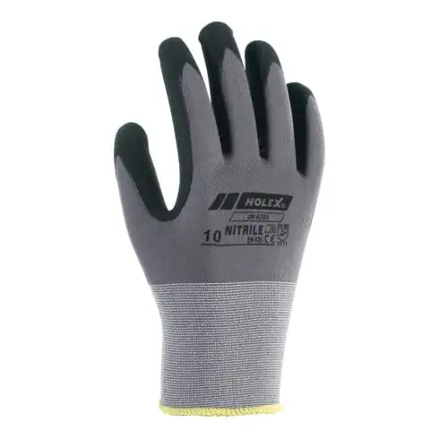 Paire de gants Holex noir/gris PU T.8