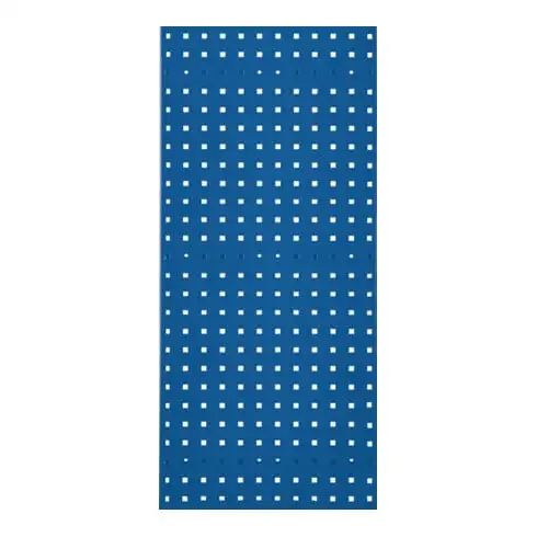 Panneau perforé l.450xL1000mm bleu gentiane, RAL 5010