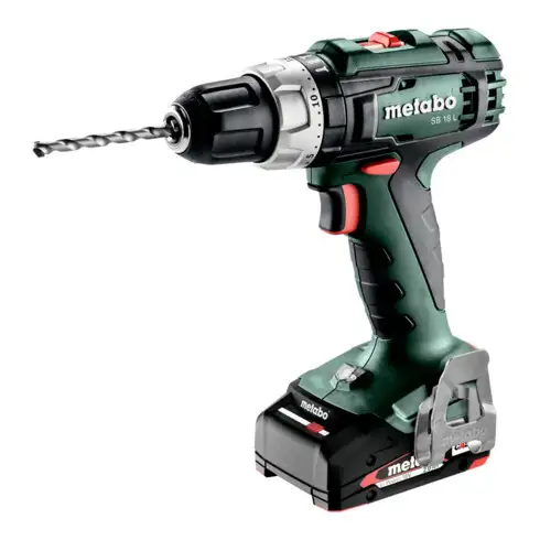Perceuse à percussion sur batterie Metabo SB 18 L metaBOX 145 ; 18V 2x2Ah Li-Ion + SC 30